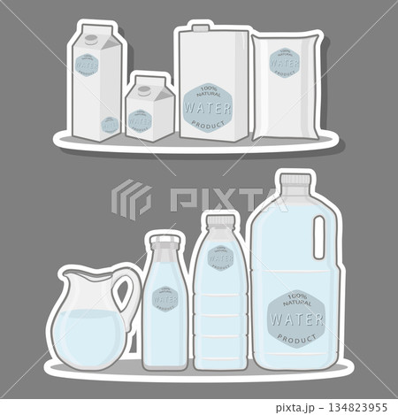 Various sweet tasty natural water 134823955