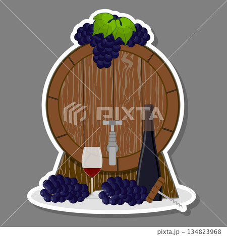 Various sweet tasty natural wine 134823968