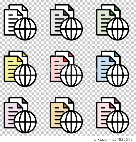 Illustration icon material: Internet file 028 Illustration icon material: Internet file 028 134825575