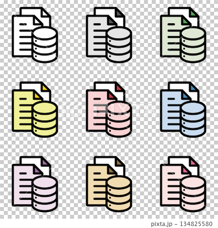 Illustration icon material: Disk file 032 Illustration icon material: Disk file 032 134825580
