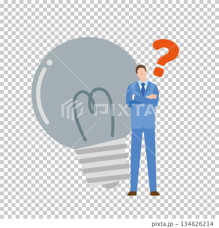 A man who can't think of an idea 134826214