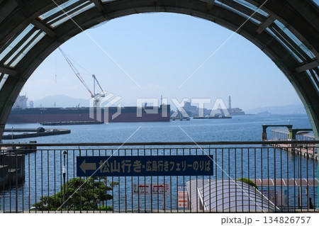 中央桟橋ターミナルバルコニーからの景色 134826757