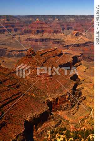 Hazy Sky Day At The Grand Canyon Arizona 134826871