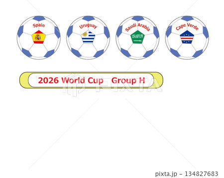 2026ワールドカップ　グループH 134827683