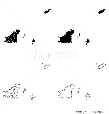 Guernsey Outline and Solid Fill Map Set. Guernsey Outline and Solid Fill Map Set. 134828820