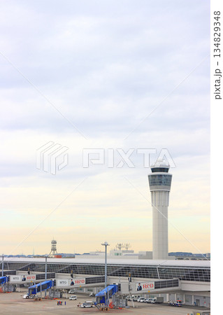 愛知県常滑市、中部国際空港の風景 愛知県常滑市、中部国際空港の風景 134829348