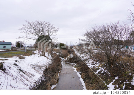 幌向運河第3閘門跡のあたりから見る幌向運河 幌向運河第3閘門跡のあたりから見る幌向運河 134830054
