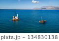Manassa Rose Shipwreck. Crete. Greece. Aerial Shot. Take. Cargo Ship 134830138