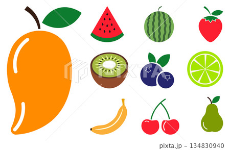 A Collection of Fresh Fruits A vibrant array of diverse, fresh fruits A Collection of Fresh Fruits A vibrant array of diverse, fresh fruits 134830940