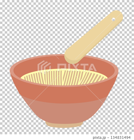 すり鉢とすりこぎのイラスト 134831494