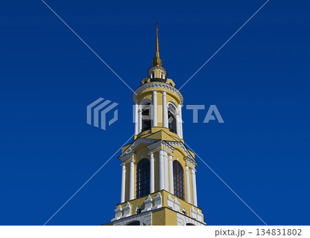 Russia, Suzdal, Prepodobenskaya bell tower 134831802