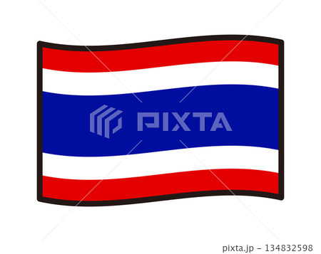 タイの国旗のイラスト素材3 タイの国旗のイラスト素材3 134832598