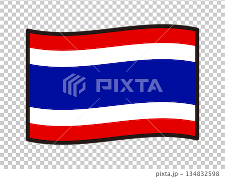タイの国旗のイラスト素材3 タイの国旗のイラスト素材3 134832598