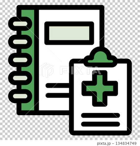 Illustration icon material: Medical file 207 Illustration icon material: Medical file 207 134834749