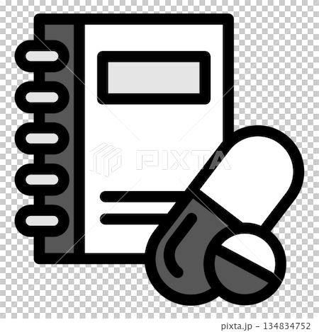 Illustration icon material: Medical file 210 Illustration icon material: Medical file 210 134834752