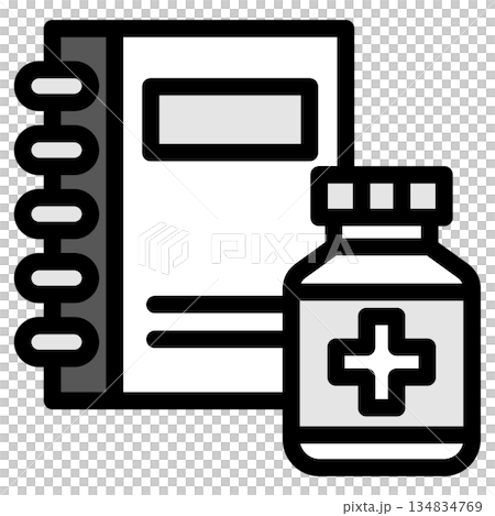 イラストアイコン素材:医療ファイル222 イラストアイコン素材:医療ファイル222 134834769