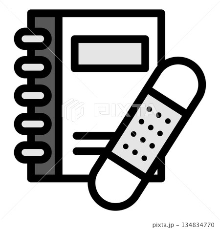 イラストアイコン素材：医療ファイル223 134834770