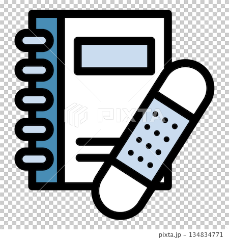 イラストアイコン素材：医療ファイル224 134834771
