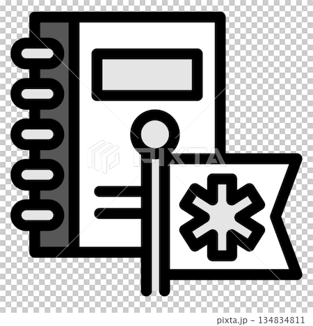 Illustration icon material: Medical file 265 Illustration icon material: Medical file 265 134834811