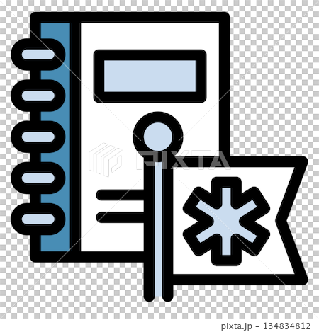 Illustration icon material: Medical file 266 Illustration icon material: Medical file 266 134834812