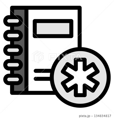 イラストアイコン素材：医療ファイル271 134834817