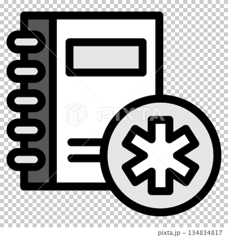 イラストアイコン素材：医療ファイル271 134834817