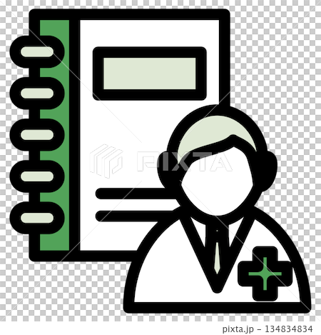 Illustration icon material: Medical file 285 Illustration icon material: Medical file 285 134834834