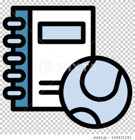 插圖圖示素材：網球運動文件 302 134835281