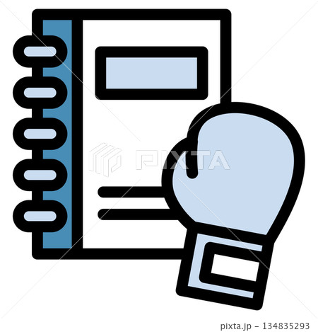 イラストアイコン素材：ボクシングスポーツファイル308 134835293