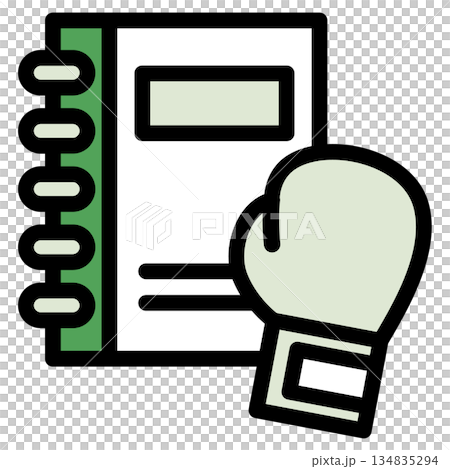 イラストアイコン素材：ボクシングスポーツファイル309 134835294