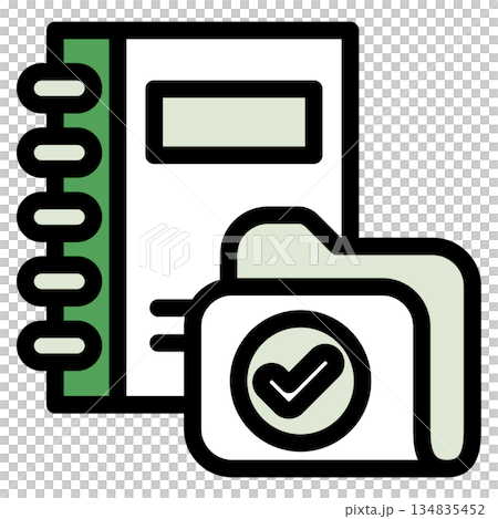 Illustration icon material: Folder document file 130 Illustration icon material: Folder document file 130 134835452