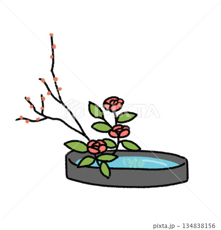 生花のイラスト 生花のイラスト 134838156