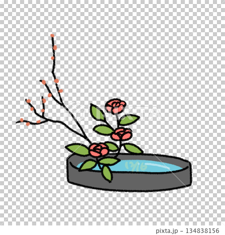 鮮花插圖 134838156