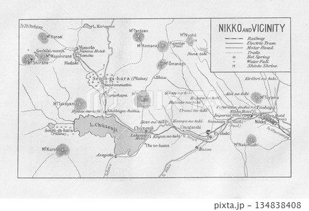 古地図　1926年の日光 134838408
