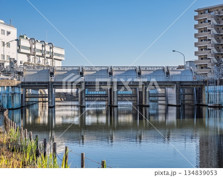 木下川排水機場（東京都江戸川区） 134839053