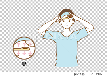 Man shaving his face 134839079