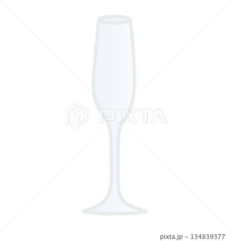 シャンパングラスのイラスト シャンパングラスのイラスト 134839377