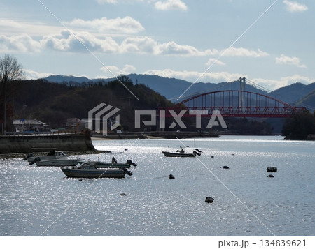 向島大橋と因島大橋 134839621