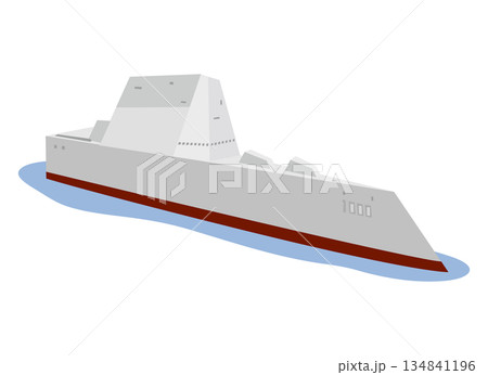 ズムウォルト級駆逐艦 イラスト 134841196