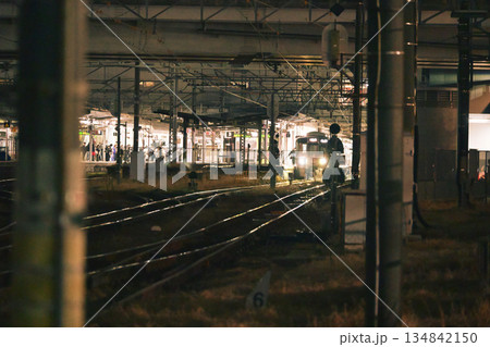 夜の広島駅、まだまだお客さんたくさん 夜の広島駅、まだまだお客さんたくさん 134842150