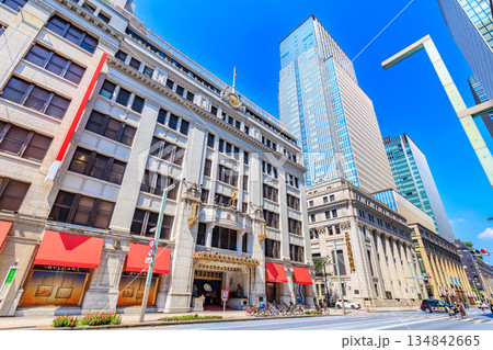 東京 中央区 日本橋三越本店と三井本館 東京 中央区 日本橋三越本店と三井本館 134842665