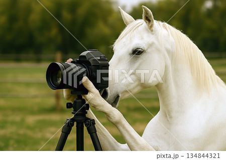 馬がカメラマンになったら 134844321