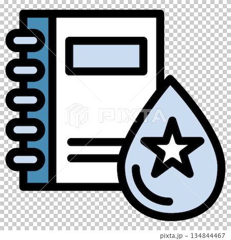 Illustration icon material: Rain document file 167 134844467