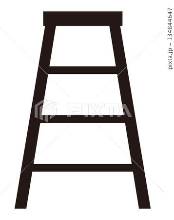 脚立のシルエットイラスト 脚立のシルエットイラスト 134844647