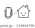 スマホで管理するスマートホームのアイコン 134844790