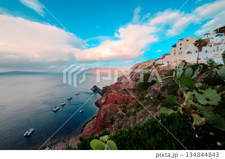 ギリシャのサントリーニの美しい風景 ギリシャのサントリーニの美しい風景 134844843