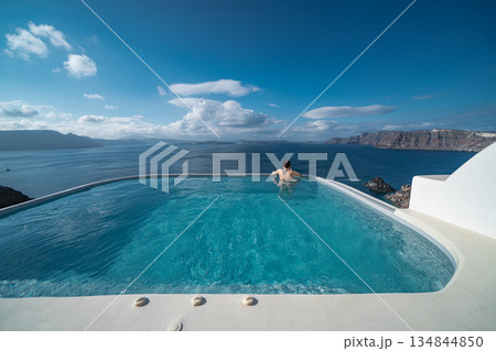 ギリシャのサントリーニの美しい風景 ギリシャのサントリーニの美しい風景 134844850