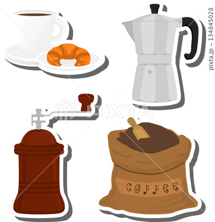 big colored set different types maker kettle big colored set different types maker kettle 134845028