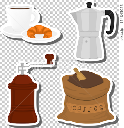 big colored set different types maker kettle big colored set different types maker kettle 134845028