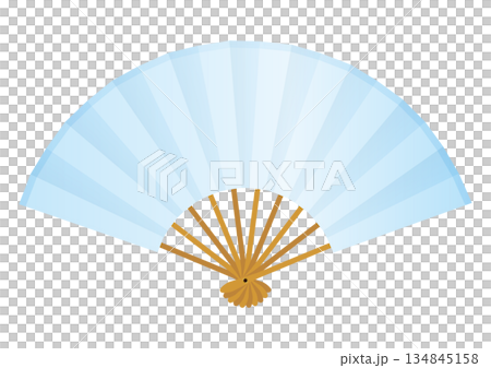 藍色風扇向量圖 134845158